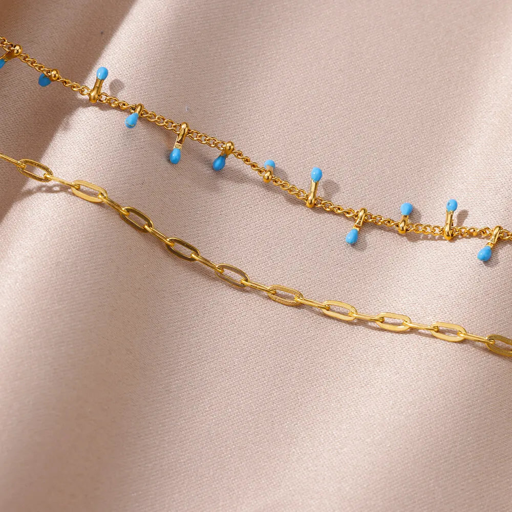 Blue Mirage Anklet
